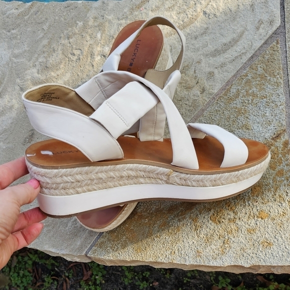 Nwot Lucky brand Johanna’s Platform Sandal 10M/42 - Picture 1 of 12